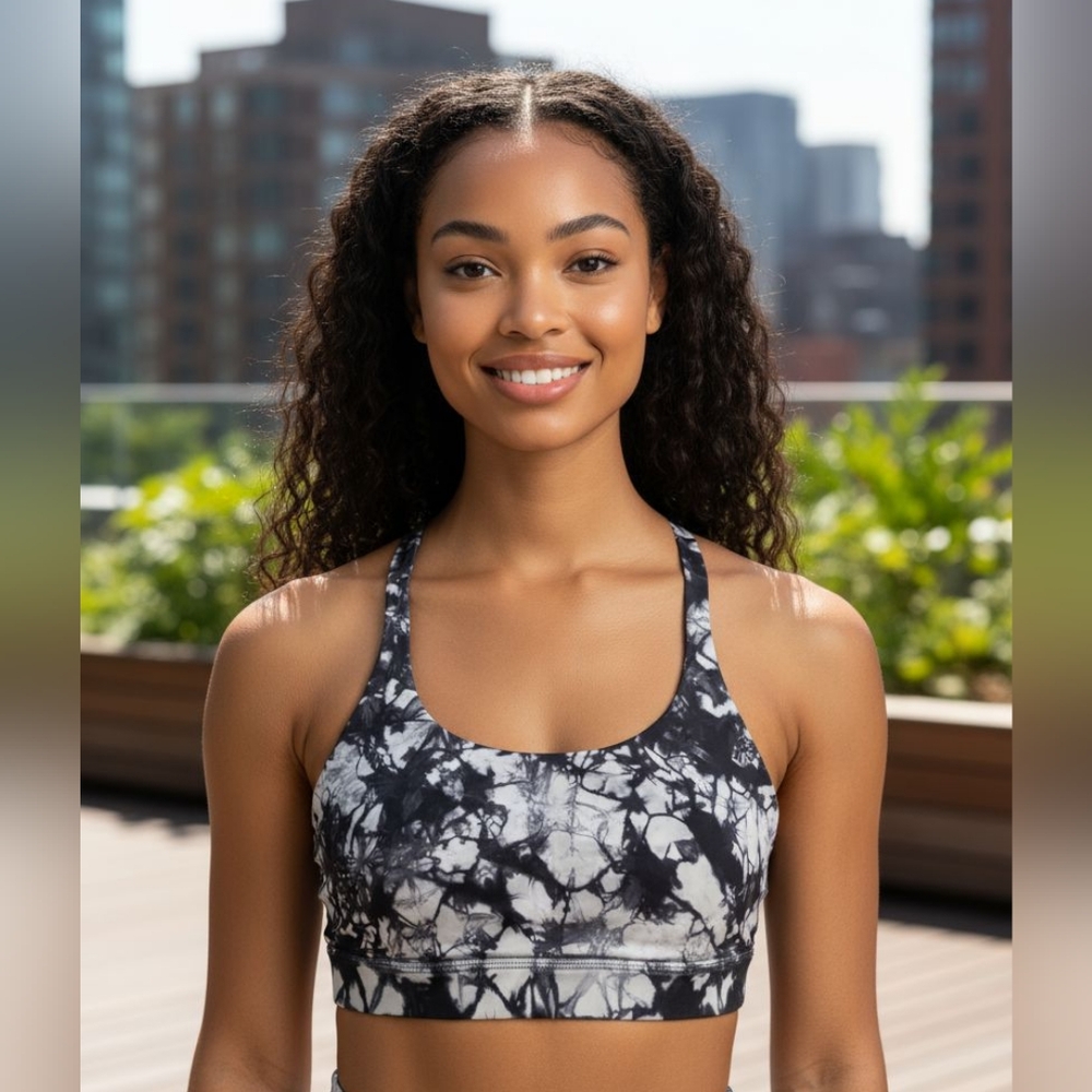 Lululemon Monochrome Tie-Dye Sport/Top